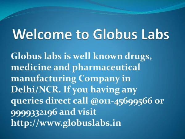 Drugs Company in Delhi NCR