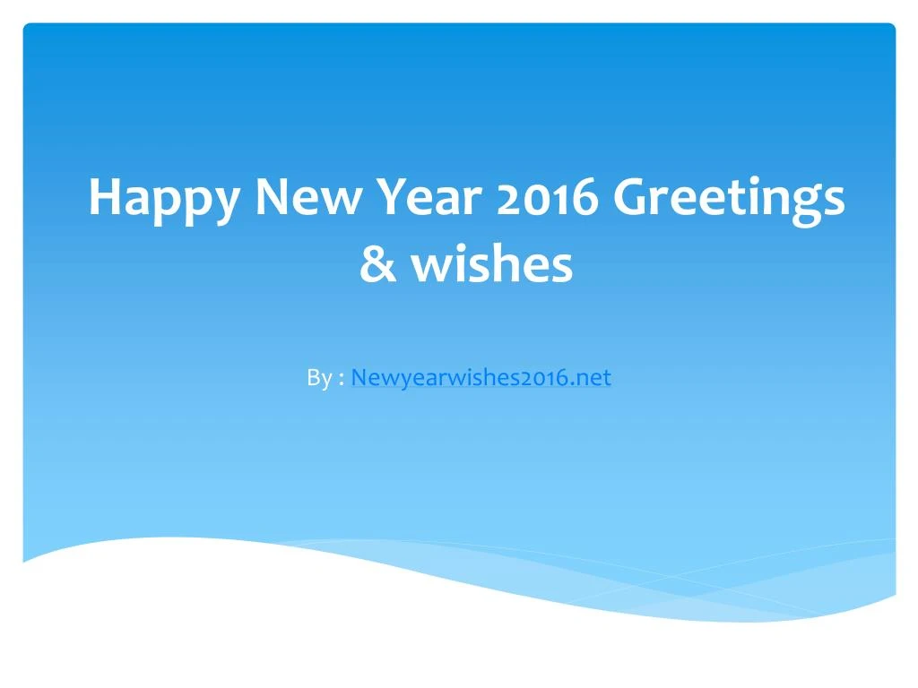 happy new year 2016 greetings wishes