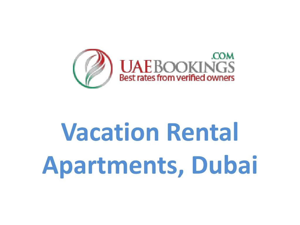 vacation rental apartments dubai