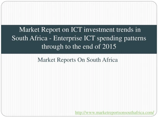 2025-Market Report on ICT investment trends in South Africa