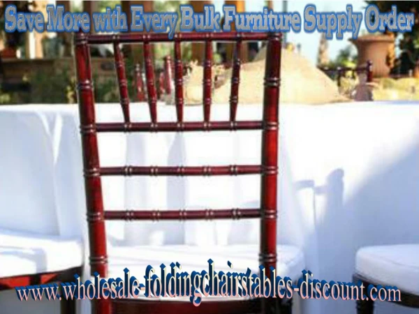 Save More with Every Bulk Furniture Supply Order