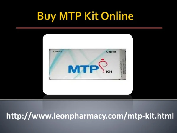 Buy MTP Kit Online
