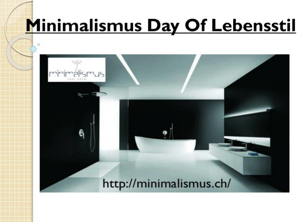 Minimalismus Day Of Lebensstil