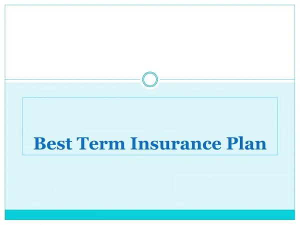 Five Lessons for Term Insurance Buyers