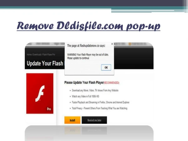 Get Rid of Dldisfile.com pop-up, Removal Guidelines