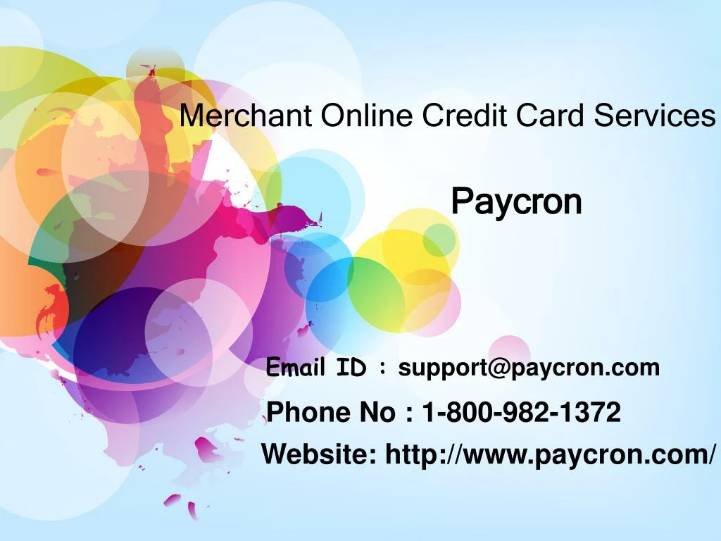 merchant online credit card services