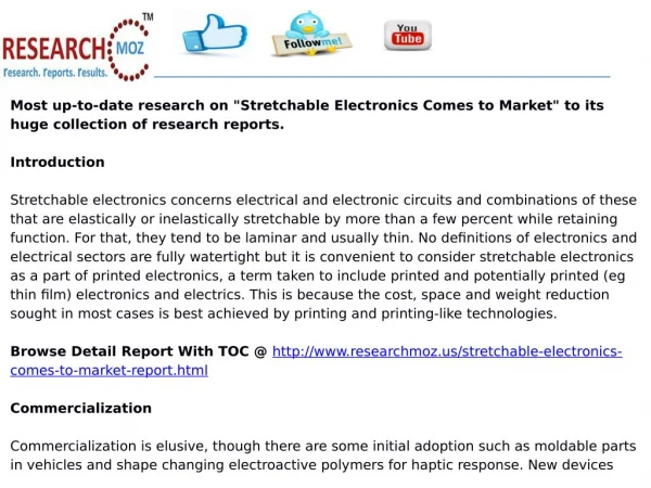 Stretchable Electronics Comes to Market