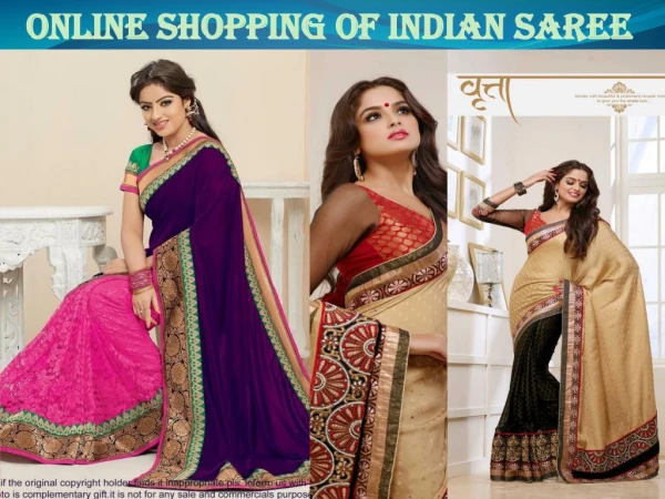 Online Shopping of Indian Saree