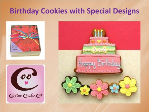 Birthday Cookies with Special Designs