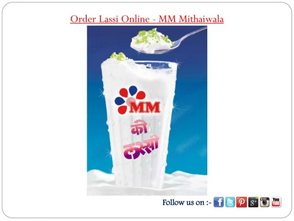 Order Lassi Online - MM Mithaiwala