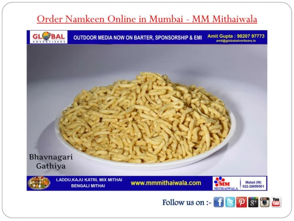 Order Namkeen Online in Mumbai - MM Mithaiwala