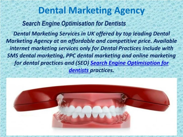 Search Engine Optimisation for Dentists