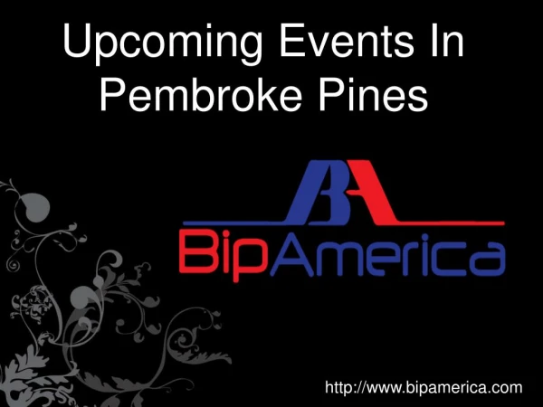 Upcoming Events In Pembroke Pines