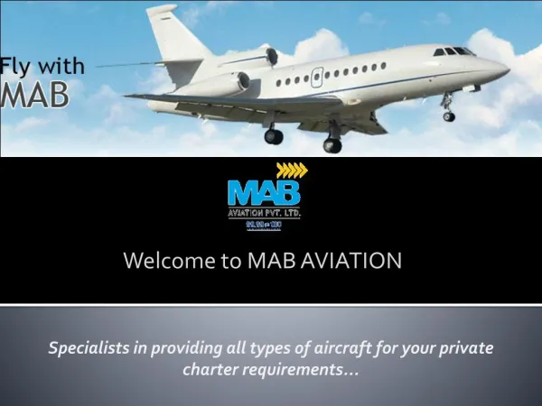 Private Helicopter Services in India - MAB Aviation