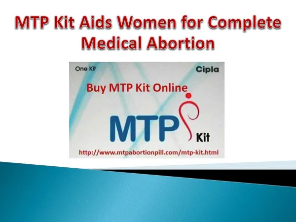 Buy MTP kit online
