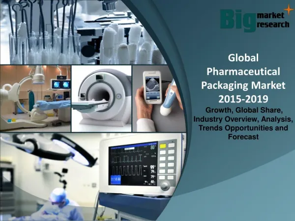 Global Pharmaceutical Packaging 2015 - Market Size, Share, Growth & Opportunities