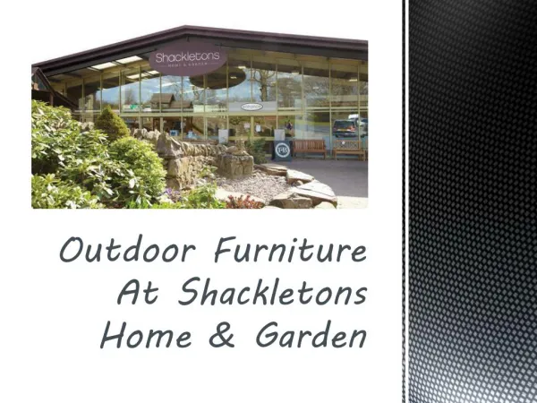 Branded Outdoor Furniture Products & Accessories