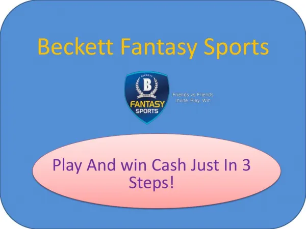 Play Daily Fantasy Sports & Win Real Cash Prize – Beckett Fantasy Sports