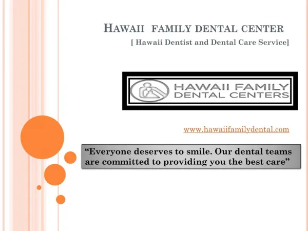 hawaii family dental center
