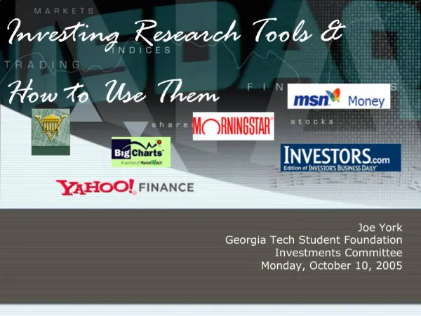Investing Research Tools How to Use Them