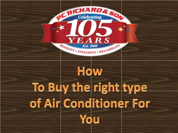 How To Buy the right type of Air Conditioner For You
