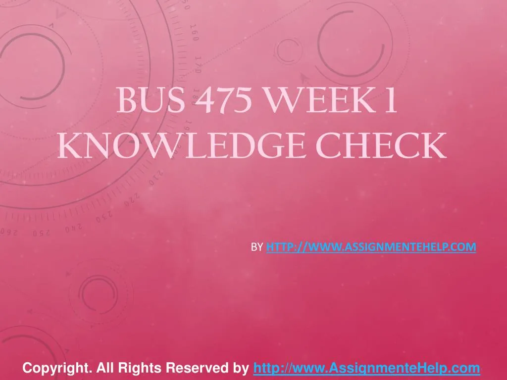 bus 475 week 1 knowledge check