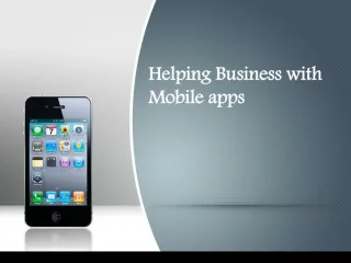 How mobile apps help businesses - slide 1