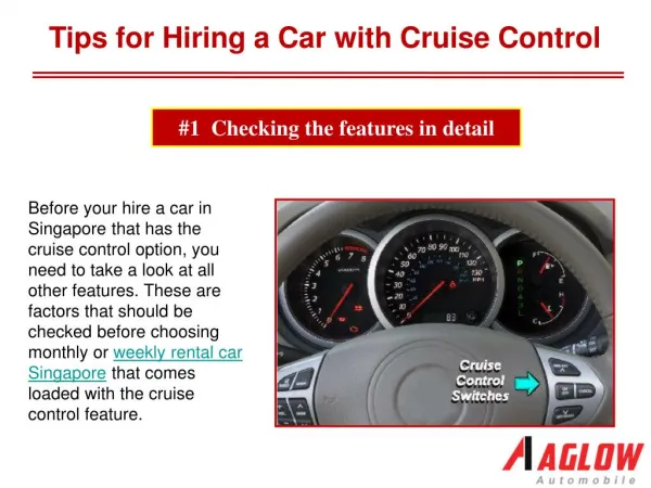 Tips for Hiring a Car with Cruise Control