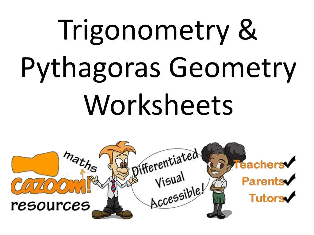 trigonometry pythagoras geometry worksheets