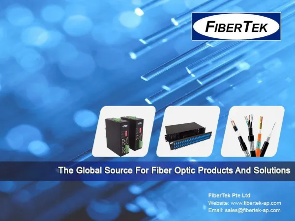 An Introductory Guide to Fiber Optic Products