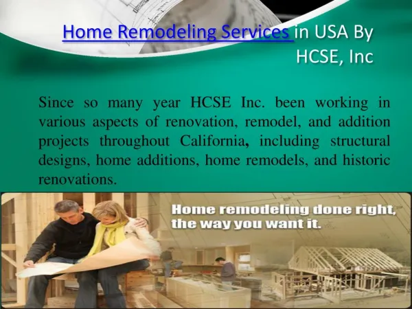 HCSE, Inc Home Remodeling services
