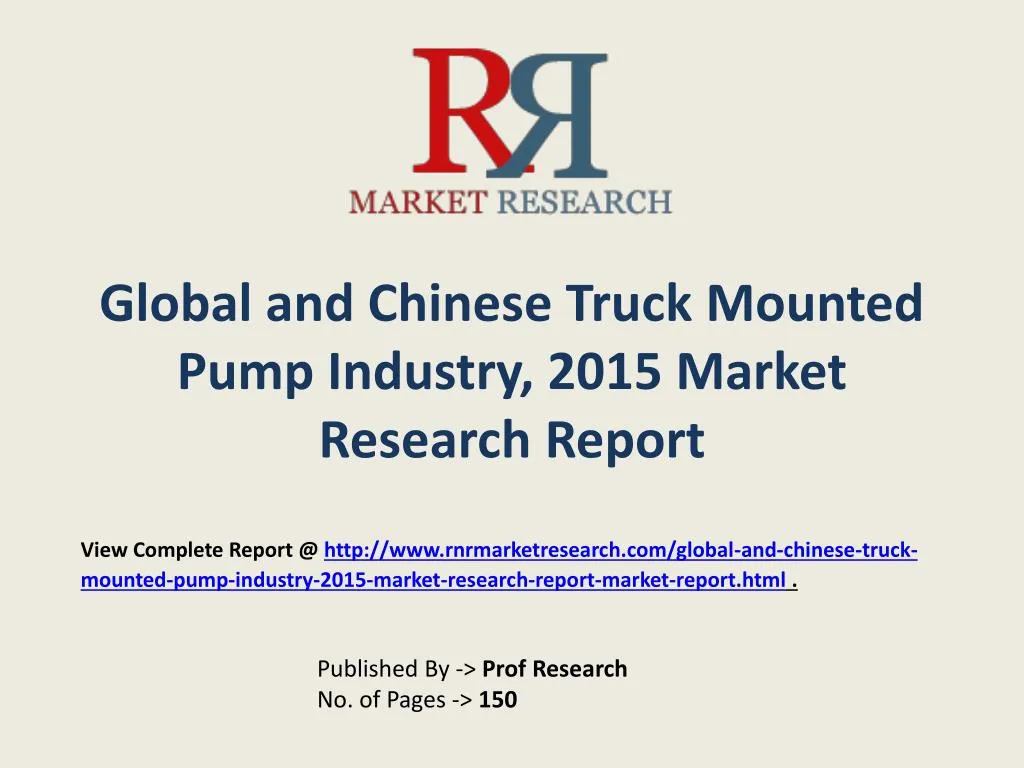 global and chinese truck mounted pump industry 2015 market research report