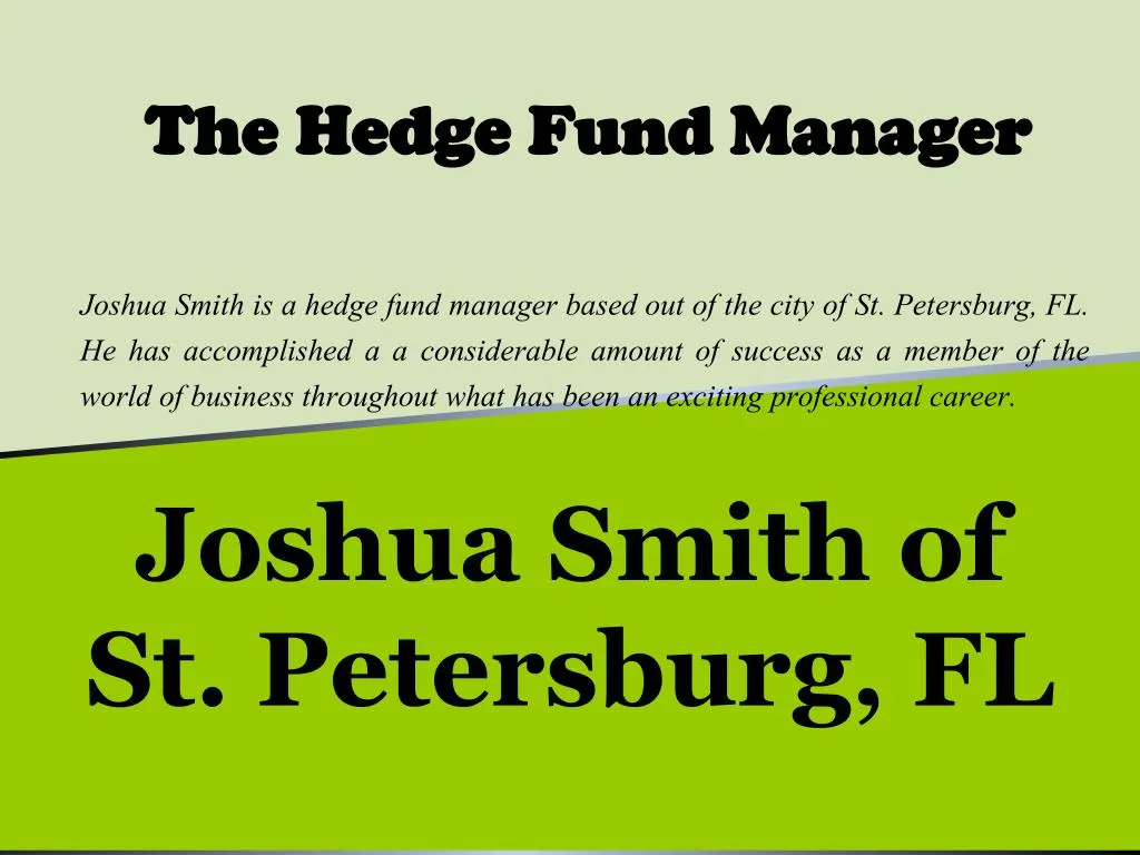 the hedge fund manager