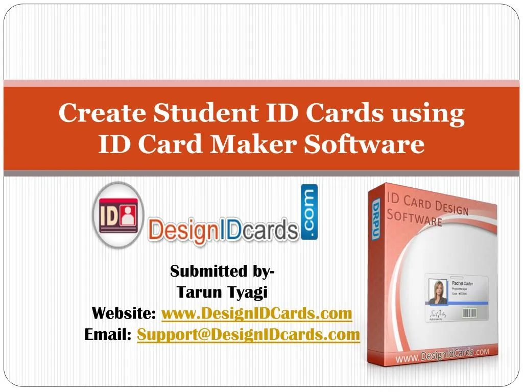 create student id cards using id card maker software