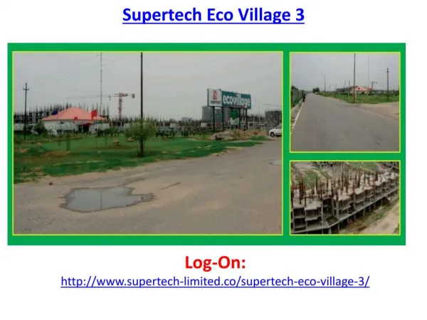 Supertech Eco Village 3 Residential Apartments