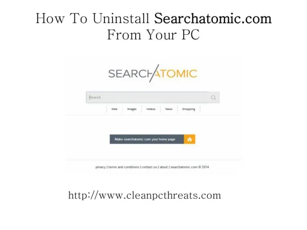 Tips to Remove Searchatomic.com from PC