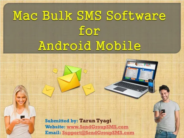 Mac Bulk SMS Software for android