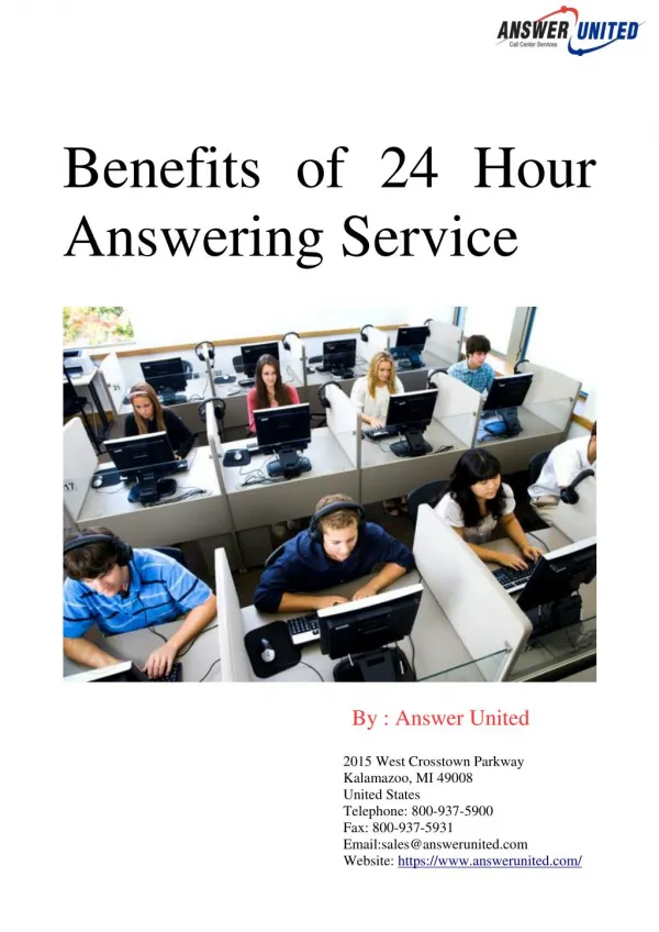 Benefits of 24 Hour Answering Service