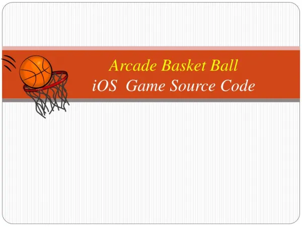 Arcade Basketball Shots Sports Game Source Code