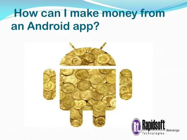 How can I make money from an Android app?