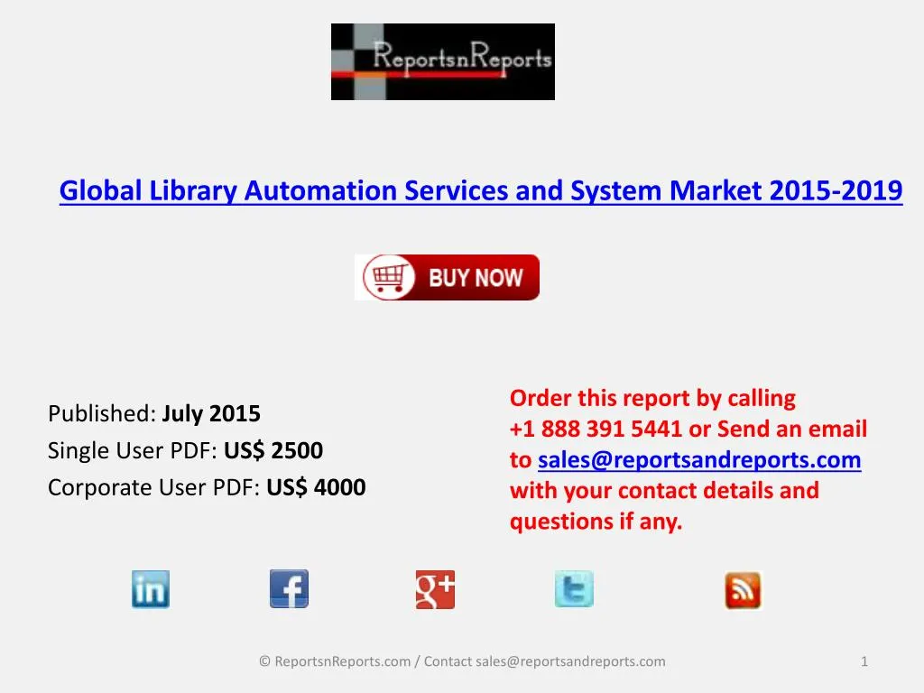 global library automation services and system market 2015 2019