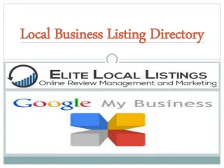 Local Business Listing Directory