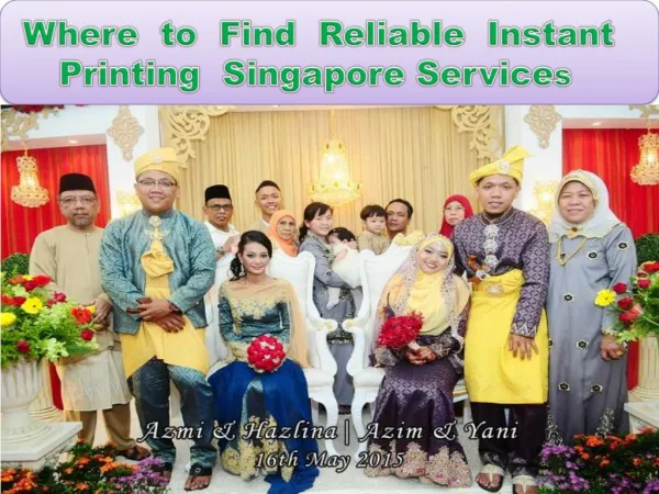 Where to Find Reliable Instant Printing Singapore Services