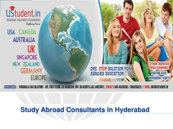 Study Abroad Consultancy in Hyderabad - Ustudent