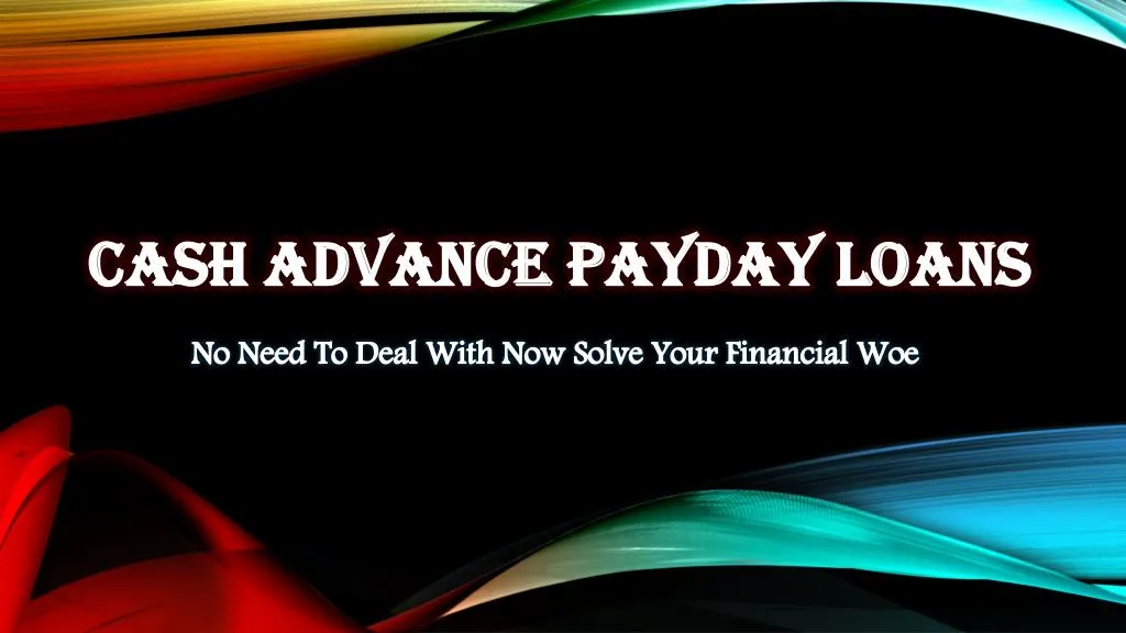 cash advance payday loans