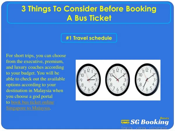 3 Things To Consider Before Booking A Bus Ticket