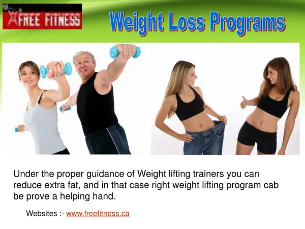 Weight Loss Programs by Professionals