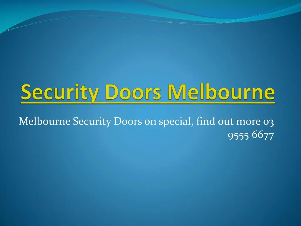 security doors melbourne