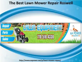 Lawn Mower Repair Roswell - slide 1