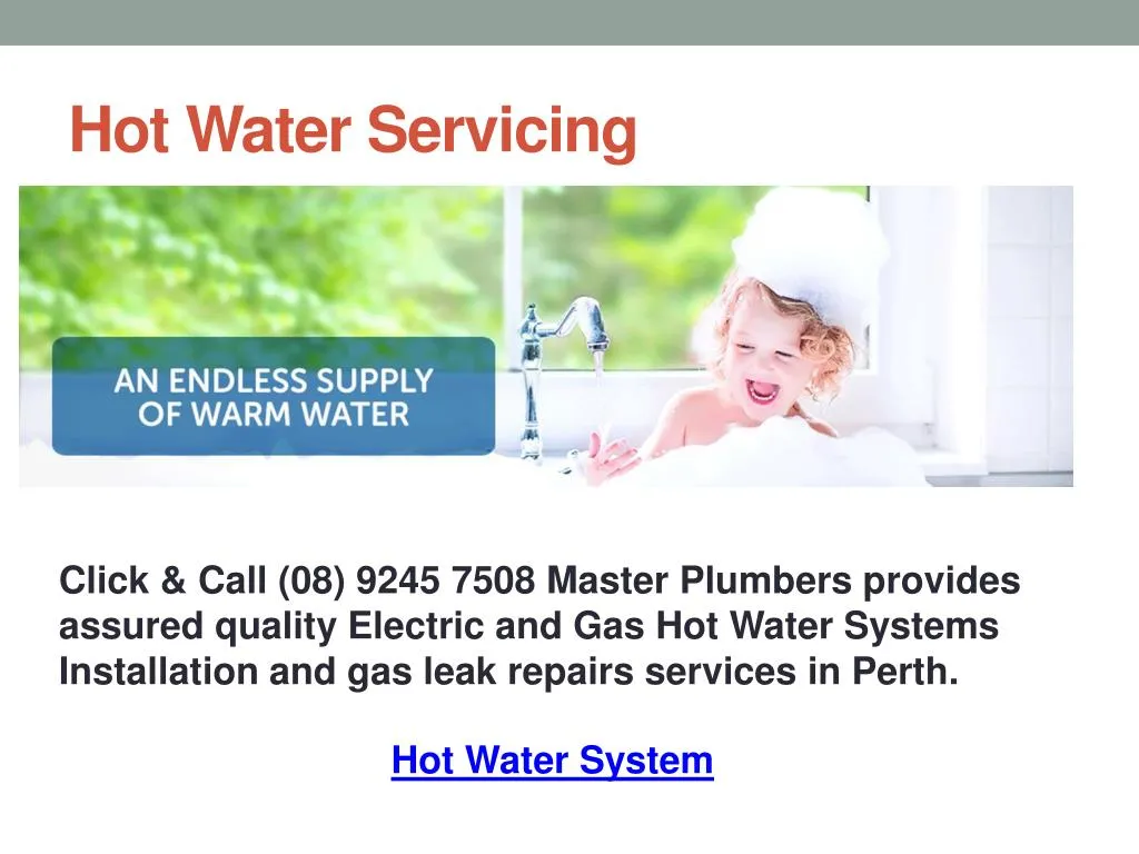 hot water servicing